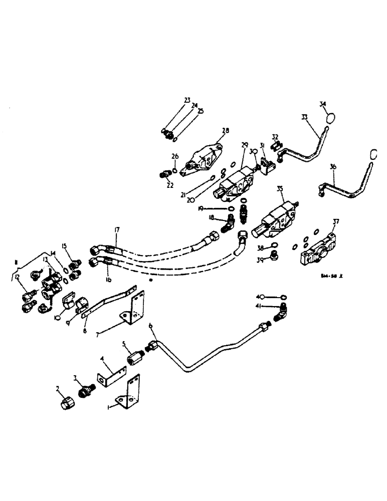 Схема запчастей Case IH 474 - (10-09) - AUXILIARY VALVES (07) - HYDRAULICS
