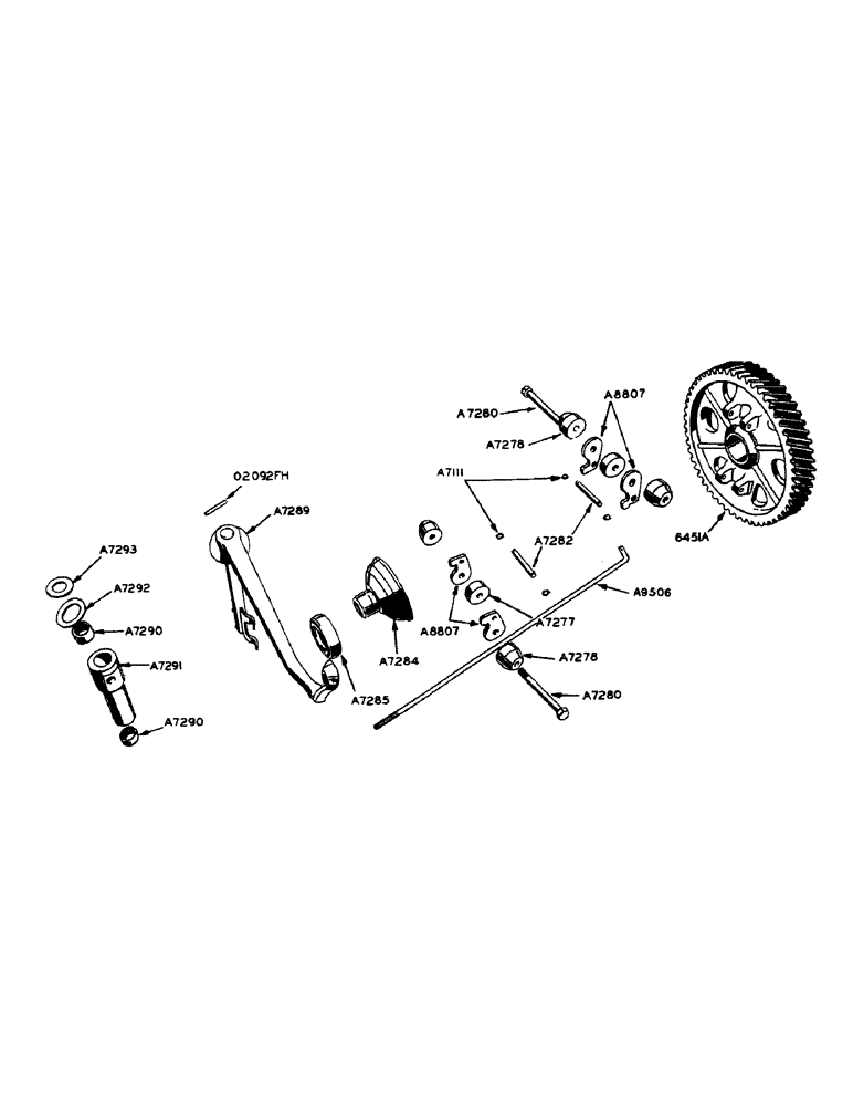 Схема запчастей Case IH 600-SERIES - (039) - LP-GAS ENGINE, GOVERNOR (02) - ENGINE