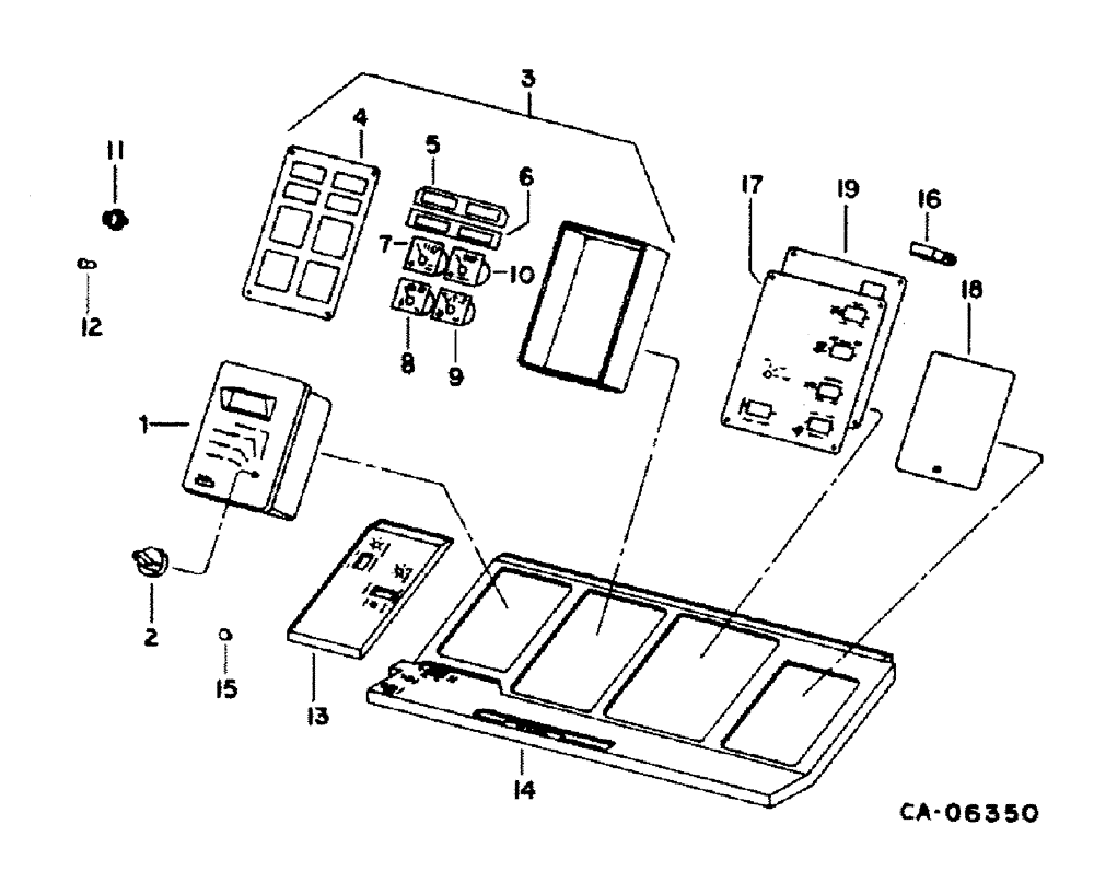 Схема запчастей Case IH 1420 - (11-01) - INSTRUMENTS, INSTRUMENTS AND GAUGES Instruments