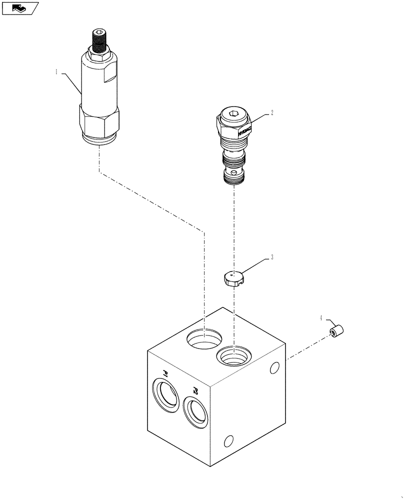 Схема запчастей Case IH 9230 - (35.440.06[06]) - MANIFOLD,HC COVERS, MANUAL EXTENSIONS BREAKDOWN (35) - HYDRAULIC SYSTEMS