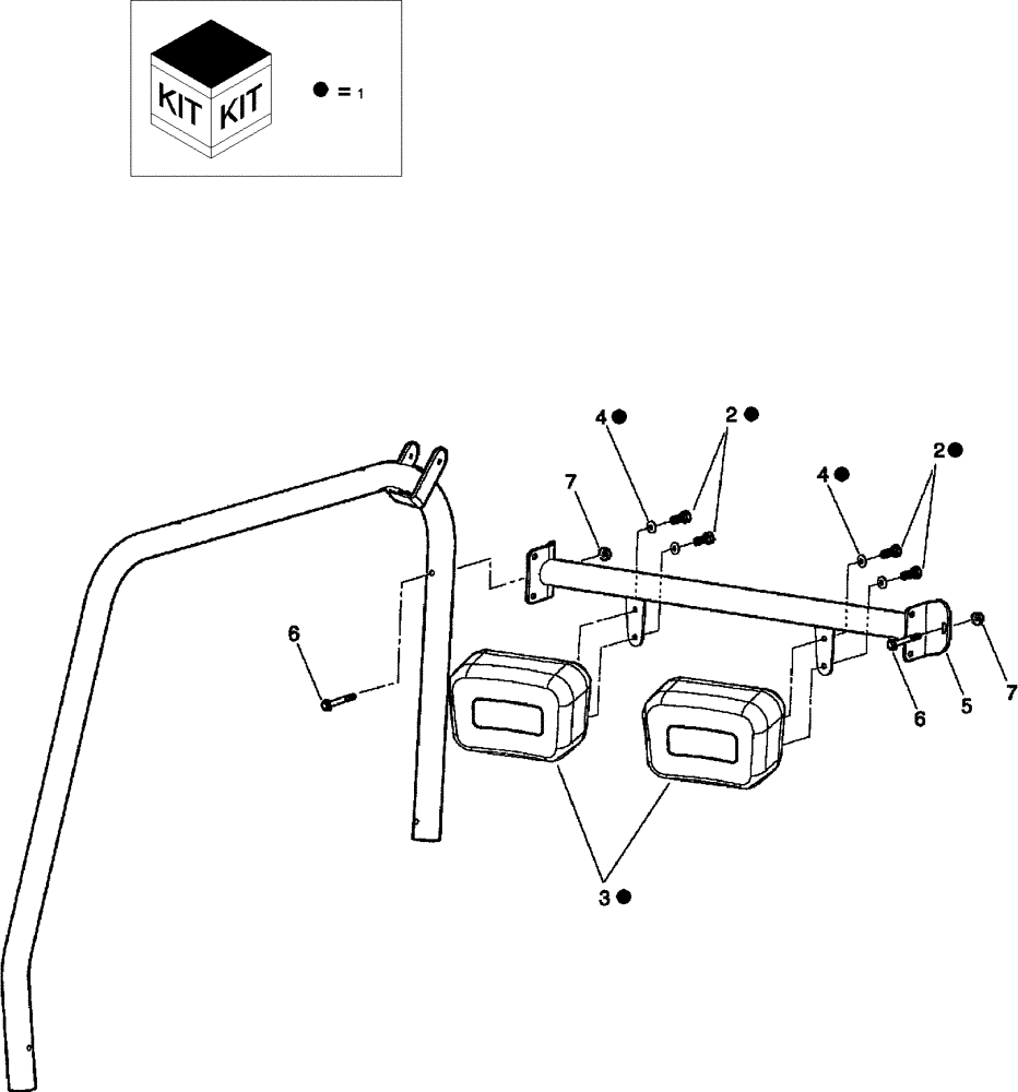 Схема запчастей Case IH SCOUT XL - (90.118.09) - ROPS - HEAD RESTS - 4-SEATER (90) - PLATFORM, CAB, BODYWORK AND DECALS