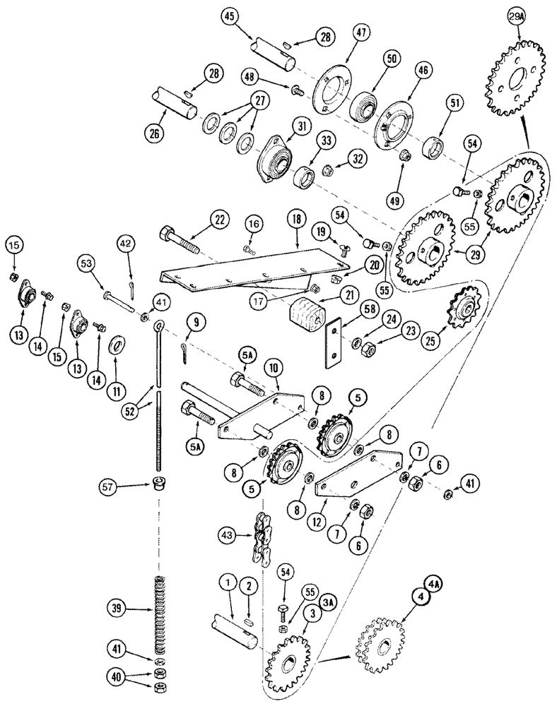 Схема запчастей Case IH 2366 - (09D-07) - GRAIN ELEVATOR DRIVE (16) - GRAIN ELEVATORS & AUGERS