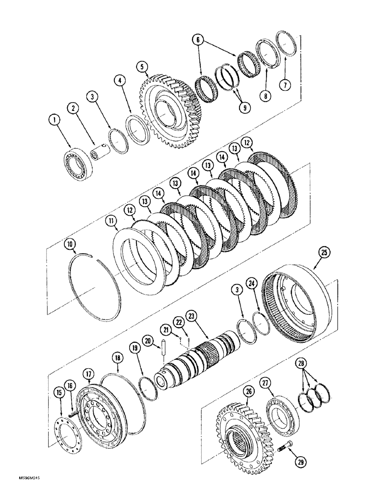 Схема запчастей Case IH 9390 - (6-088) - 24 SPEED SYNCHROSHIFT TRANSMISSION ASSEMBLY, PUMP DRIVE (06) - POWER TRAIN