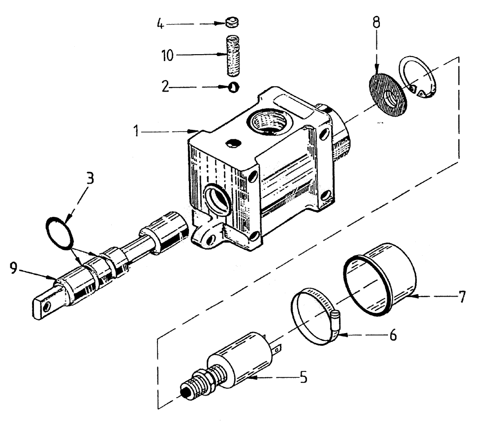 Схема запчастей Case IH 7000 - (B04-25) - HYDRAULIC VALVE (HIGH/LOW SPEED), UP TO AND INCLUDING SERIAL Hydraulic Components & Circuits