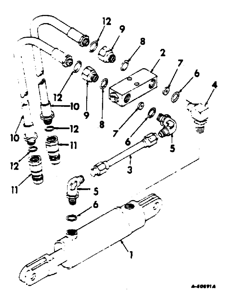 Схема запчастей Case IH 642 - (AE-11) - HYDRAULIC UNIT 