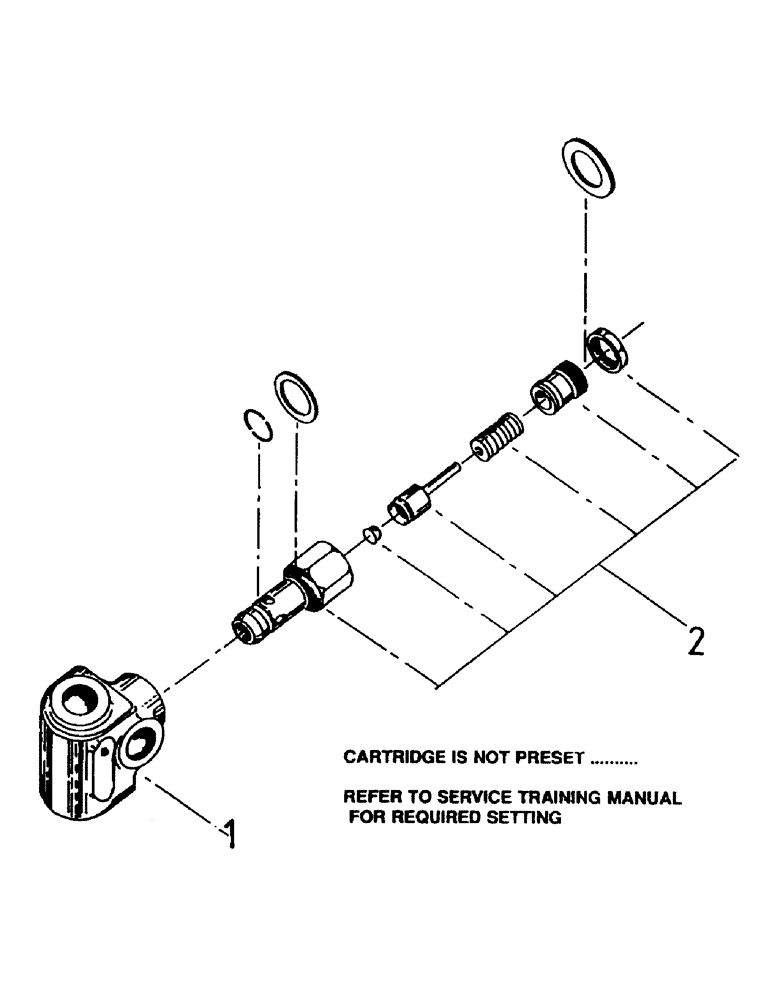 Схема запчастей Case IH 7000 - (B05-21) - HYDRAULIC RELIEF VALVE Hydraulic Components & Circuits