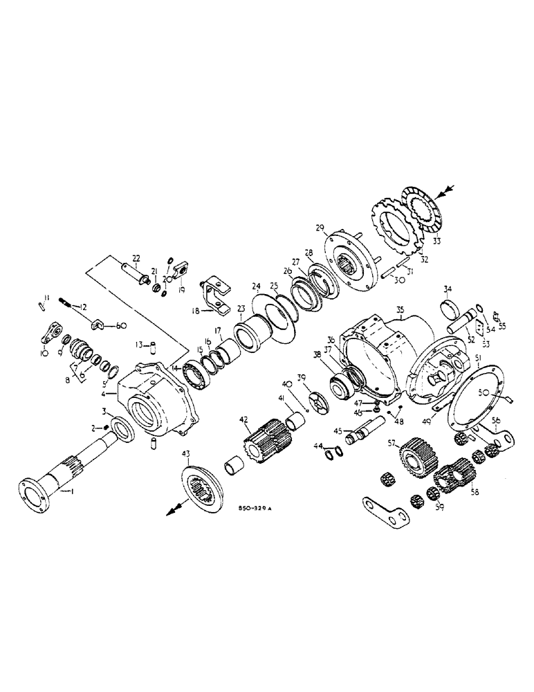 Схема запчастей Case IH 268 - (07-203) - P.T.O. CLUTCH AND DRIVE, Z F AXLE (04) - Drive Train