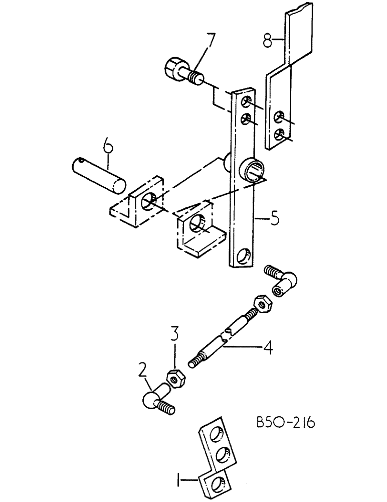 Схема запчастей Case IH 258 - (07-096) - POWER TAKE-OFF LEVER, DE-LUXE CAB (04) - Drive Train