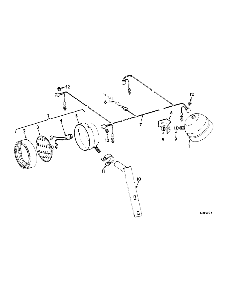 Схема запчастей Case IH 616 - (G-15) - ELECTRICAL SYSTEM, AUXILIARY LIGHTING (06) - ELECTRICAL SYSTEMS