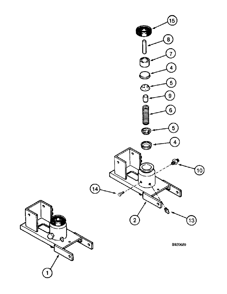 Схема запчастей Case IH 1800 - (7-10) - BRAKE PISTON ACTUATOR ASSEMBLY (5.1) - BRAKES