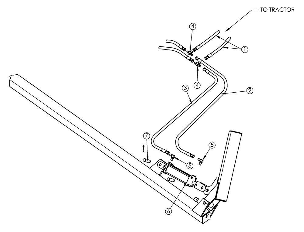Схема запчастей Case IH 2500 ECOLO-TIL - (35.100.05) - DISC LEVELR HYDRAULICS (35) - HYDRAULIC SYSTEMS