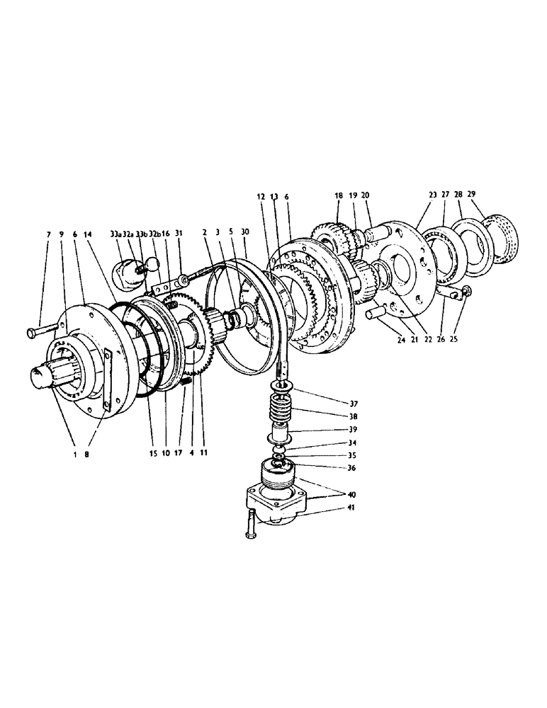 Схема запчастей Case IH 1212 - (C22) - GEARBOX, FRONT PLANETARY UNIT, 1212 TRACTORS Gearbox