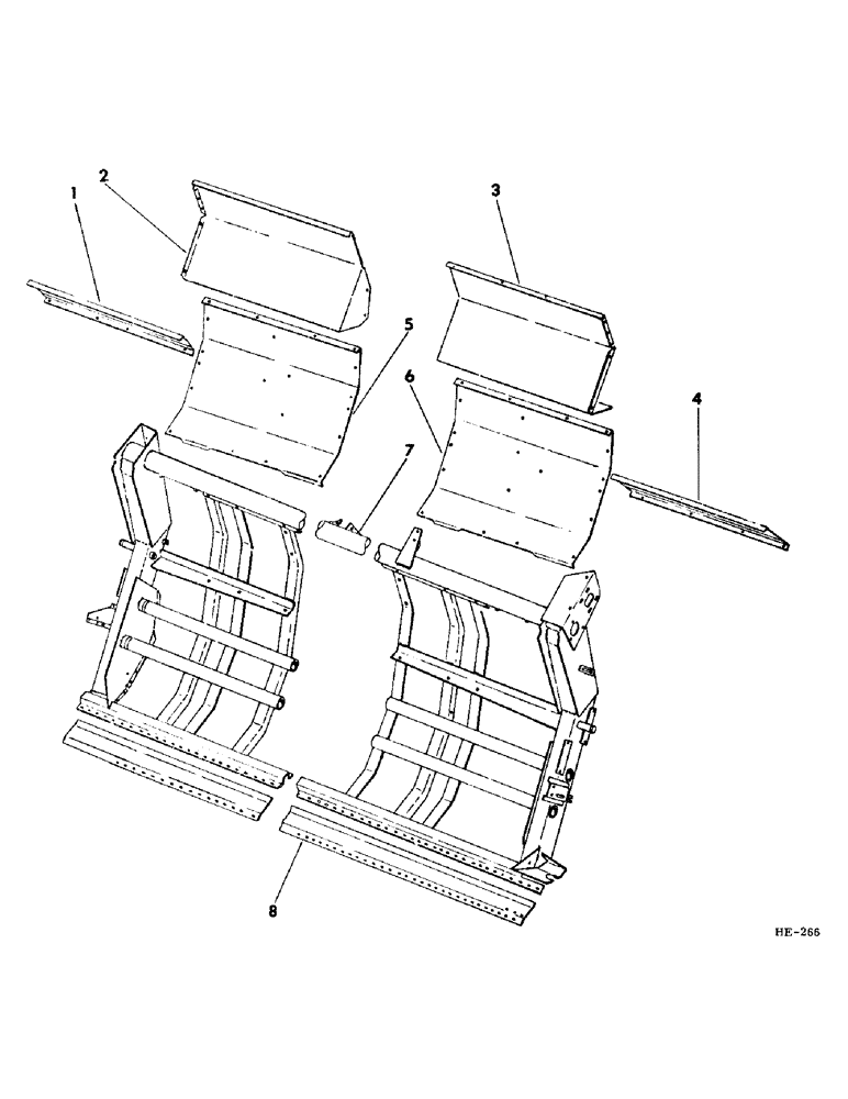 Схема запчастей Case IH 275 - (Q-14) - PLATFORMS, DUAL AUGER PLATFORM FRAME Platforms