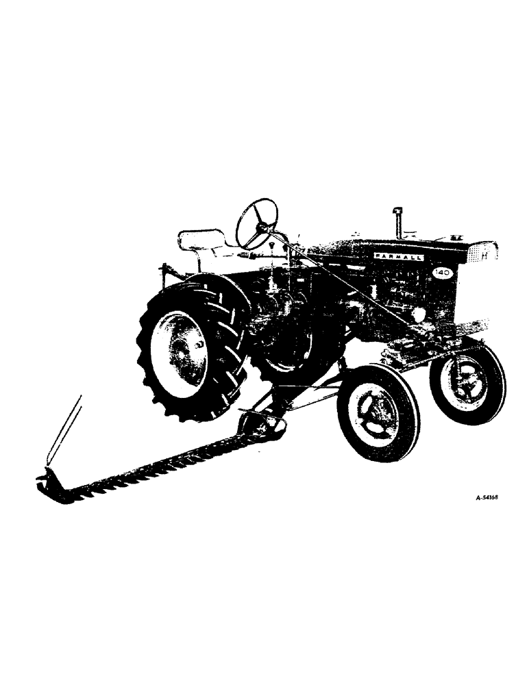 Схема запчастей Case IH 22 - (Q-01) - 22 MOWER MOUNTED ON FARMALL 140 TRACTOR 