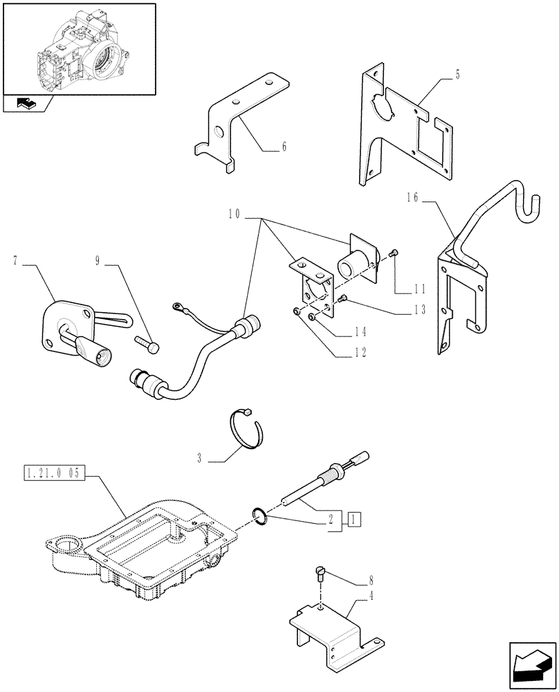 Схема запчастей Case IH PUMA 165 - (1.75.4/04[01]) - (VAR.382) (240V) ENGINE BLOCK AND TRANSMISSION OIL HEATERS - C7114 (06) - ELECTRICAL SYSTEMS