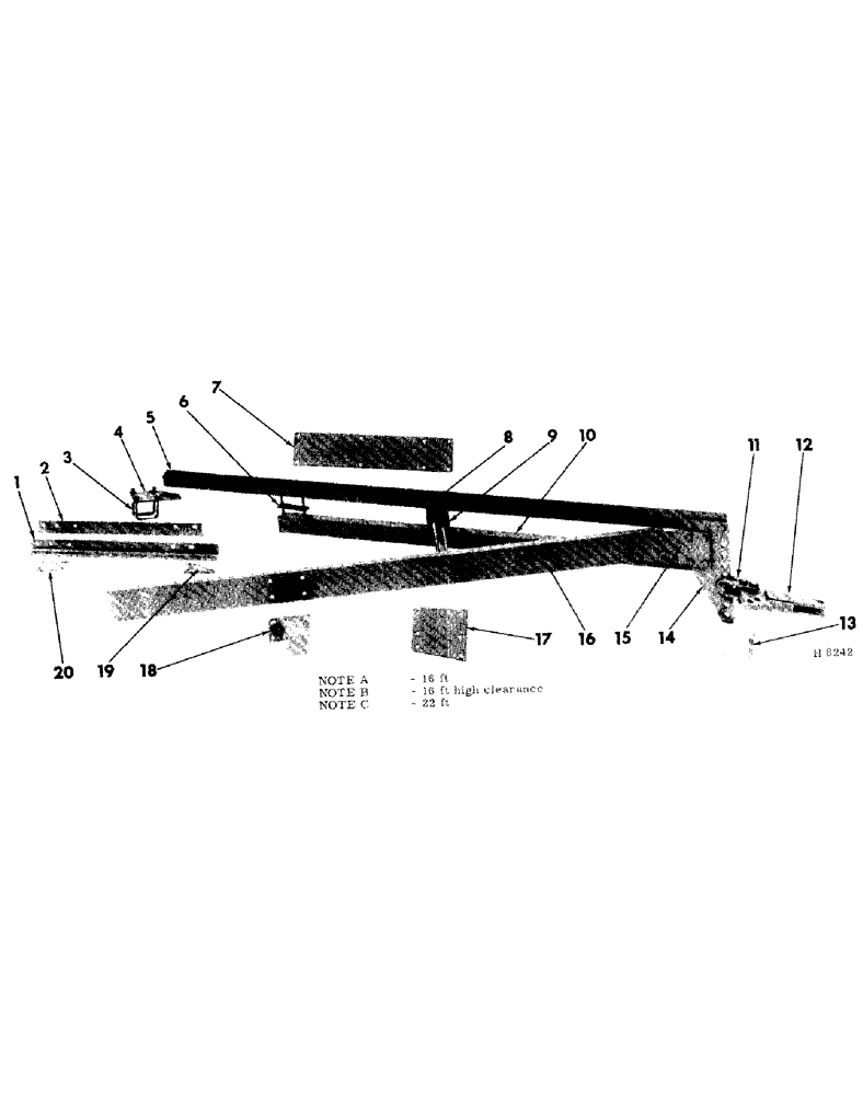 Схема запчастей Case IH 55 - (08-02) - TRACTOR HITCH 