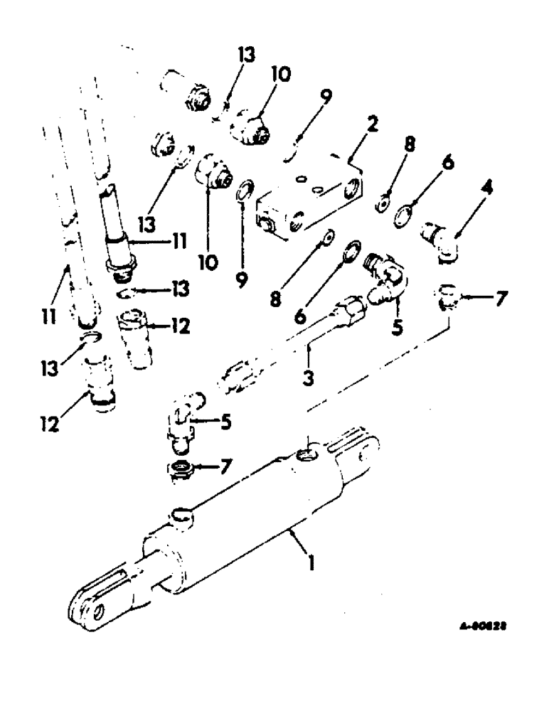 Схема запчастей Case IH 641 - (AD-11) - HYDRAULIC UNIT, 1963 TO 1964 