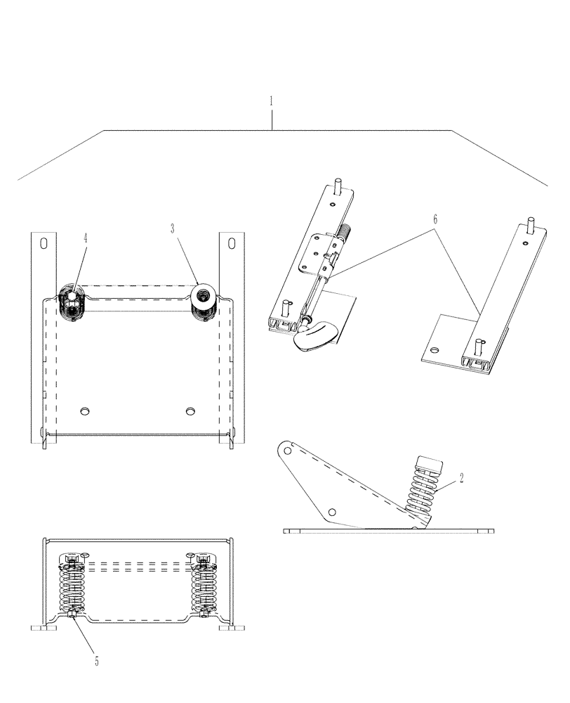Схема запчастей Case IH D45 - (10.02.01) - ECONOMY SEATS - ON & ABOVE PIN # Z6DE01001 (10) - OPERATORS PLATFORM/CAB