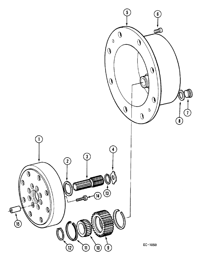 Схема запчастей Case IH 685 - (6-508) - HUB PLANETARY DRIVE - 4 WHEEL DRIVE (06) - POWER TRAIN