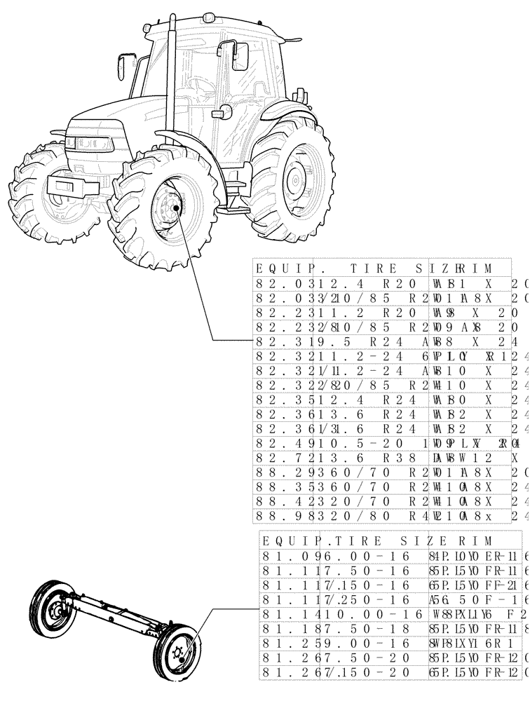 Схема запчастей Case IH JX95 - (SEC. 11[01]) - TRACTION (00) - GENERAL