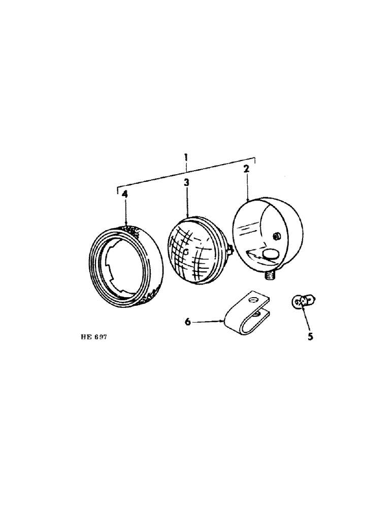 Схема запчастей Case IH 225 - (G-6) - ELECTRICAL SYSTEM, HEAD LIGHT AND TAIL LIGHT (06) - ELECTRICAL SYSTEMS