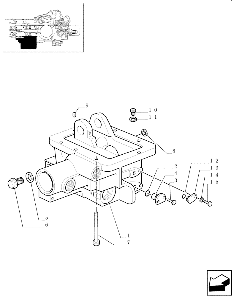 Схема запчастей Case IH JX80U - (1.33.0) - IDLER CASE & COVERS - 4WD (04) - FRONT AXLE & STEERING