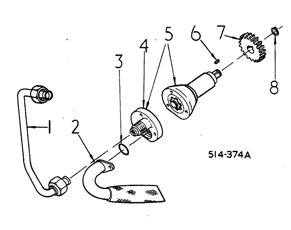 Схема запчастей Case IH 884 - (10-013) - HYDRAULIC LUB PUMP -SYNCHROMESH DRIVE (07) - HYDRAULICS
