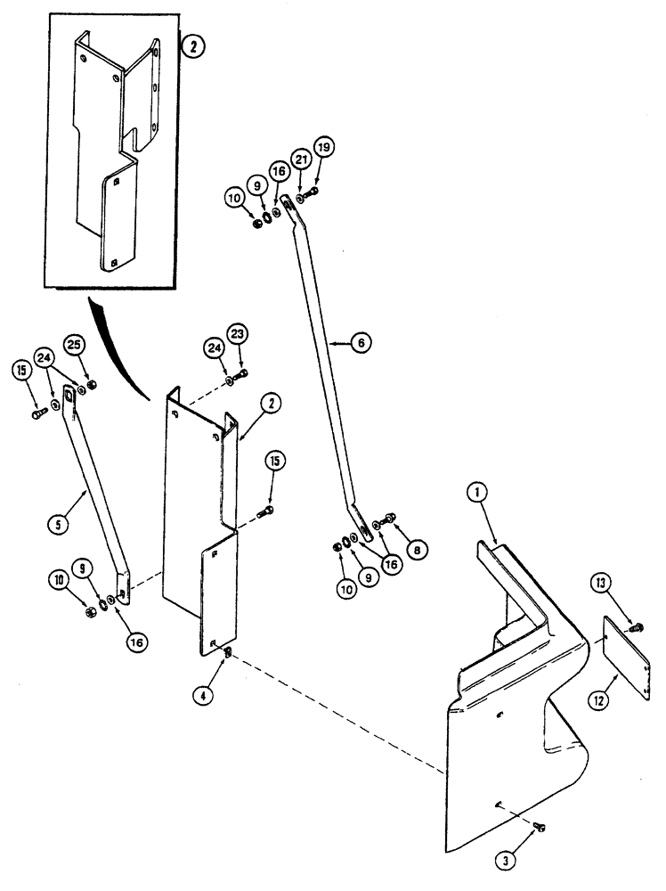Схема запчастей Case IH 7250 - (9-042) - HYDRAULIC OIL FILTER COVER (09) - CHASSIS/ATTACHMENTS