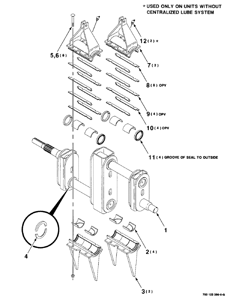 Схема запчастей Case IH 8575 - (5-10) - CRANK ASSEMBLY (13) - FEEDER