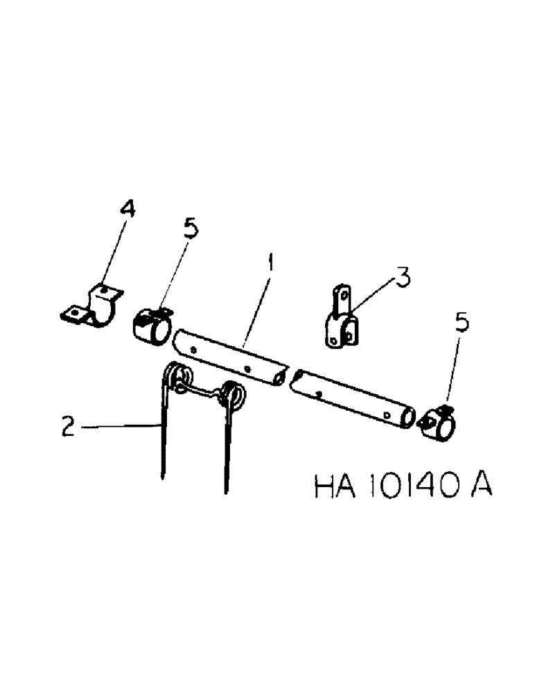 Схема запчастей Case IH 5500 - (E-06) - MULCHER CENTER BAR, MULCHERS 