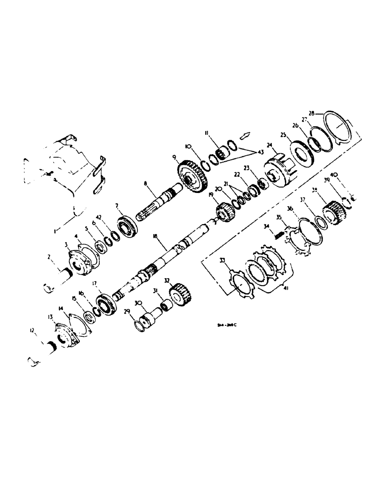 Схема запчастей Case IH 784 - (07-051) - INDEPENDENT POWER TAKE-OFF, DUAL SPEED (04) - Drive Train