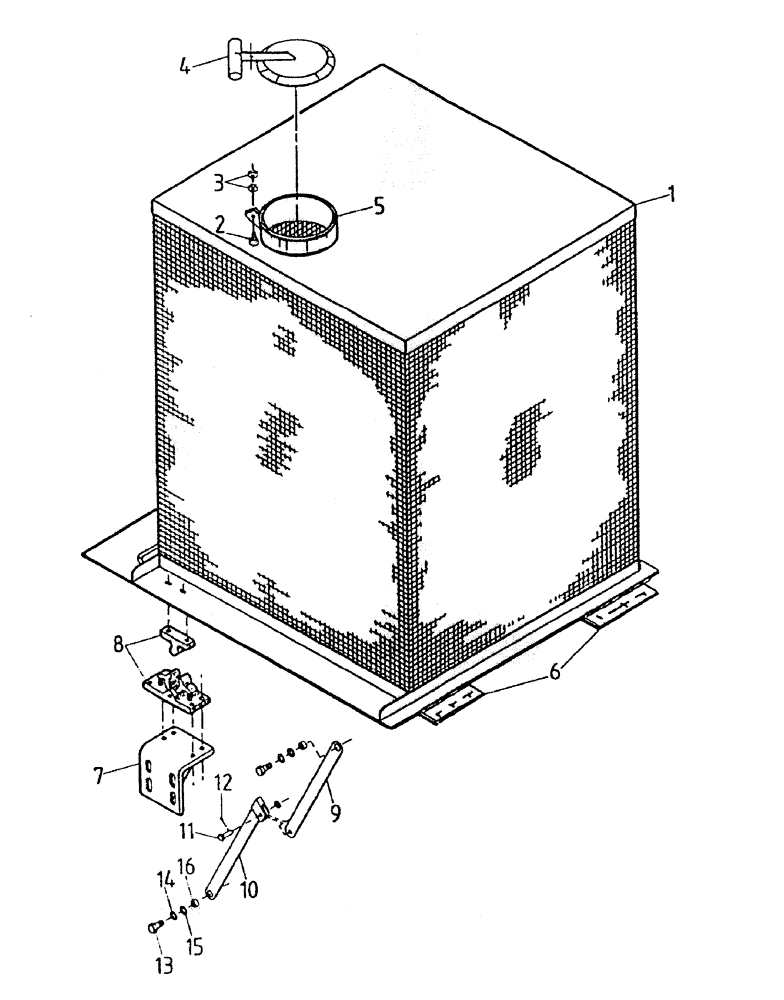 Схема запчастей Case IH 7700 - (C03-25) - AIR INLET SCREEN (108), UP TO AND INCLUDING SERIAL #7907 Engine & Engine Attachments