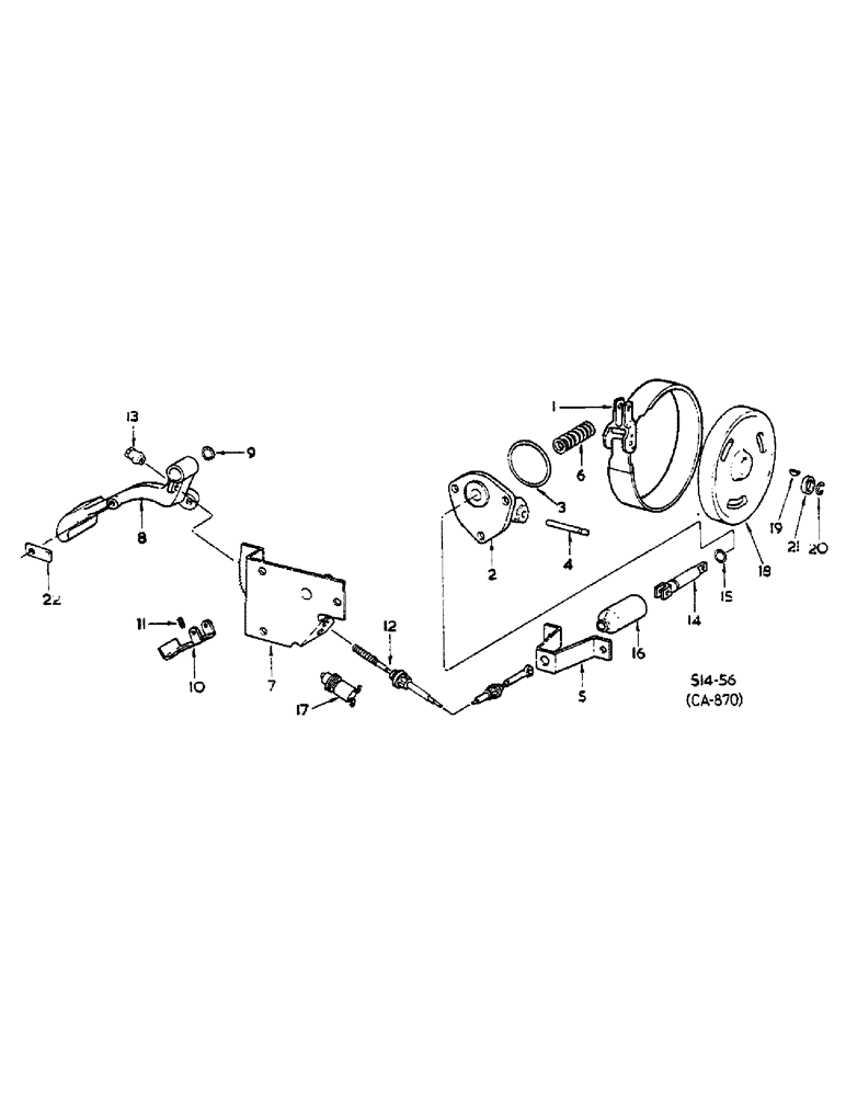 Схема запчастей Case IH 574 - (04-07) - PARK LOCK (5.1) - BRAKES