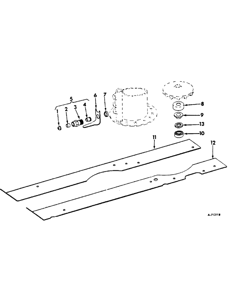 Схема запчастей Case IH 414 - (126) - LOW BOLL PICKUP ATTACHMENT (60) - PRODUCT FEEDING