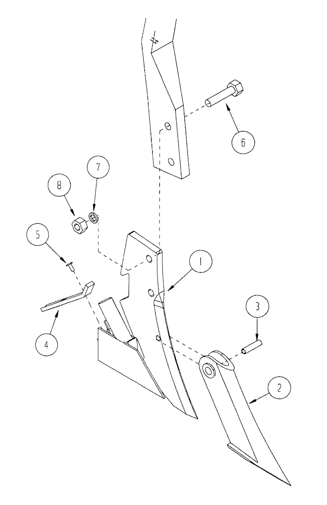 Схема запчастей Case IH NFX - (9-58) - EDGE-ON ANDERSON OPENER, SINGLE SHOOT (09) - CHASSIS