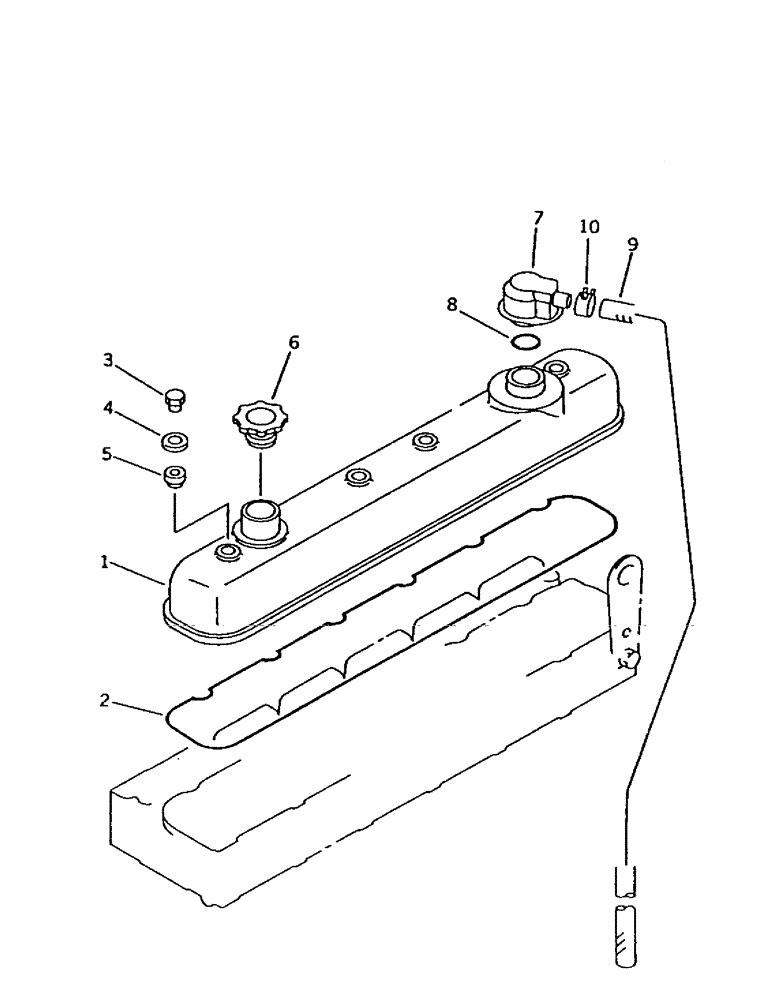 Схема запчастей Case IH 7700 - (C01-03) - ENGINE, CYLINDER HEAD COVER Engine & Engine Attachments
