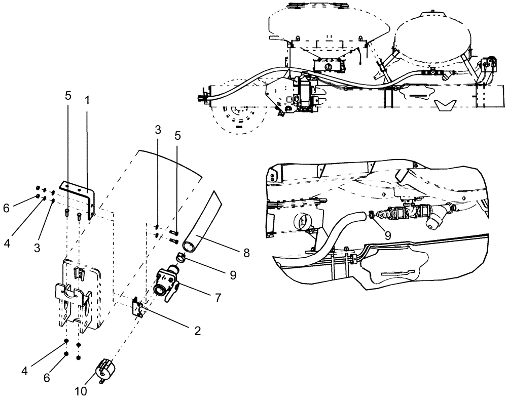 Схема запчастей Case IH 1250 - (75.110.30) - LIQUID FERTILIZER - QUICK FILL - 24 ROW, 400 GALLON TANK (75) - SOIL PREPARATION