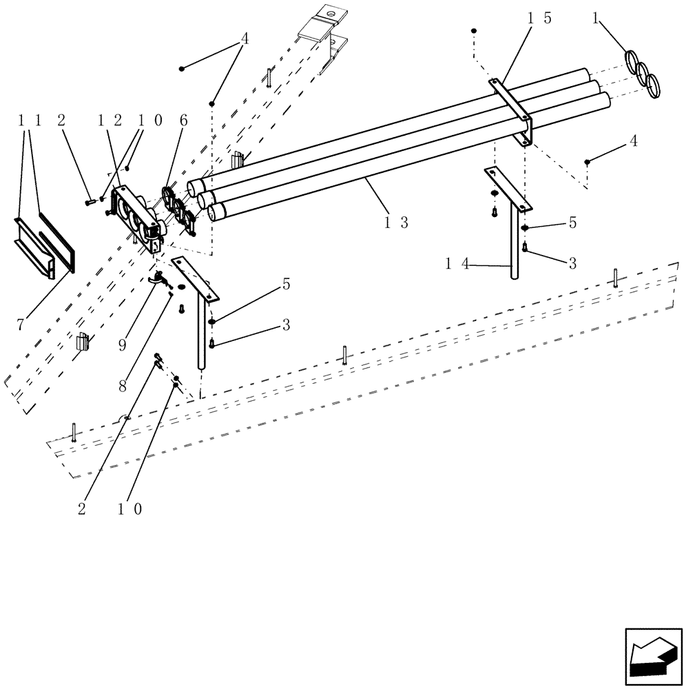 Схема запчастей Case IH 400 - (75.100.04) - HOSE CONNECTORS - AIR DRILL AND TOW BETWEEN SEEDER (75) - SOIL PREPARATION