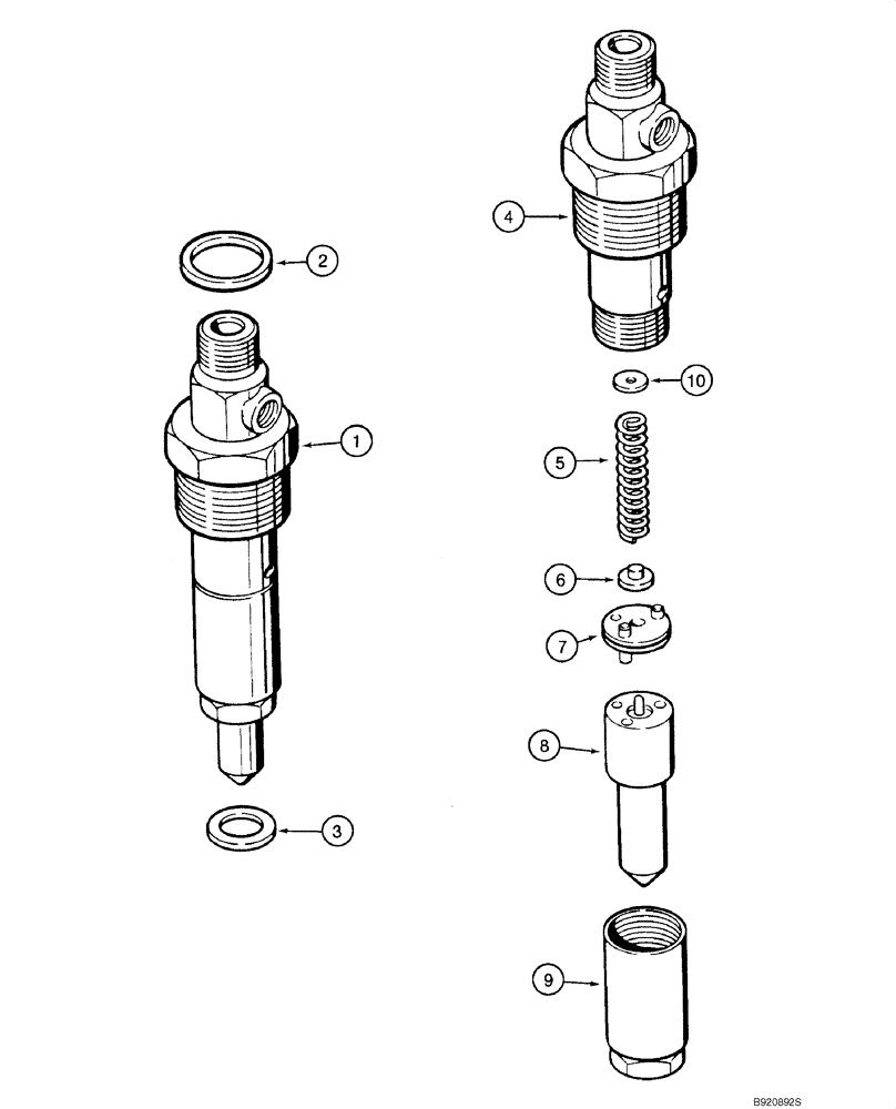 Схема запчастей Case IH 1845C - (03-13) - FUEL INJECTION - NOZZLE, 4-390 EMISSIONS CERTIFIED ENGINE, ASN JAF0250483 (INJECTION PUMP J931397) (03) - FUEL SYSTEM