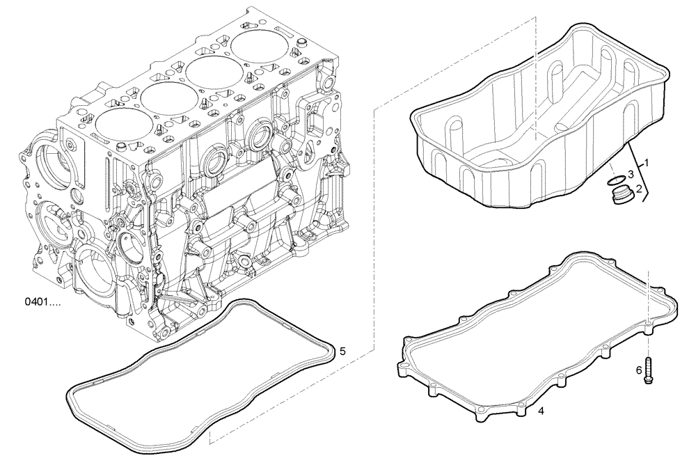 Схема запчастей Case IH F5CE9484B A002 - (0420.253) - OIL SUMP 