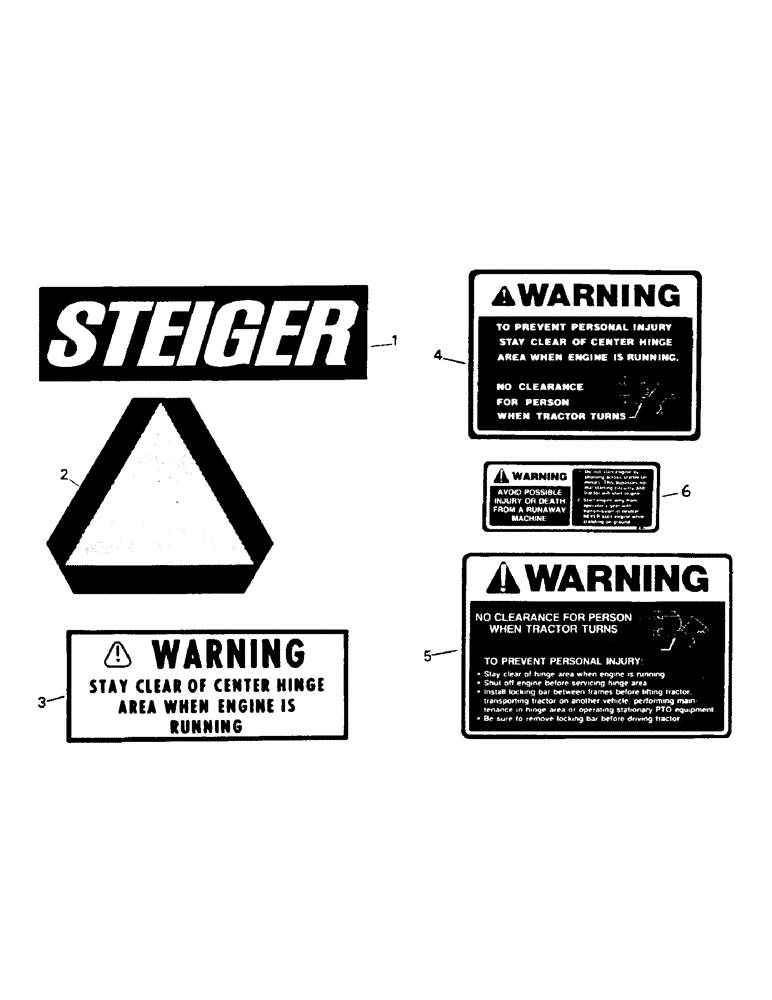 Схема запчастей Case IH PT225 - (09-5) - CHASSIS DECALS (13) - DECALS