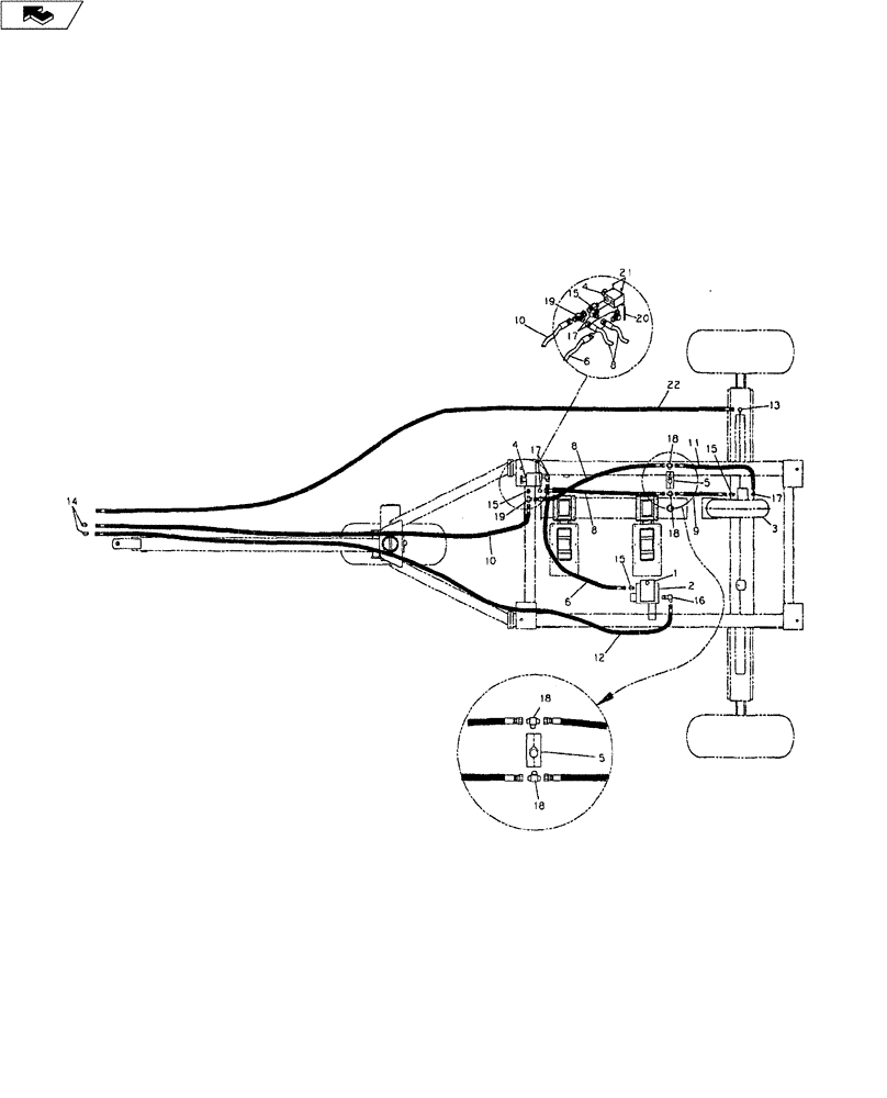 Схема запчастей Case IH 9000 - (35.100.01) - SINGLE DRIVE HYDRAULICS (35) - HYDRAULIC SYSTEMS