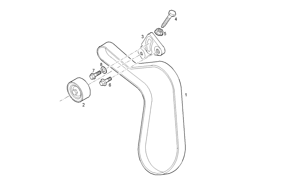 Схема запчастей Case IH F4CE0304B D601 - (3400.007) - WATER PUMP DRIVE 