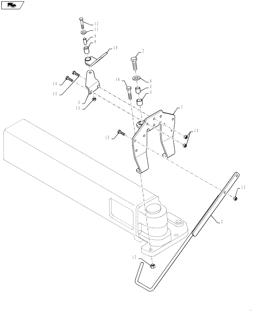 Схема запчастей Case IH 3330 - (41.200.01) - HOSE PIVOT GROUP (41) - STEERING