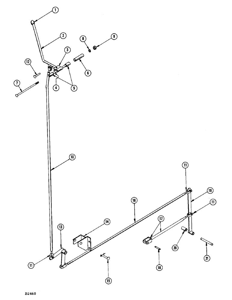 Схема запчастей Case IH 1060 - (06) - RANGE SHIFT LINKAGE (29) - HYDROSTATIC DRIVE