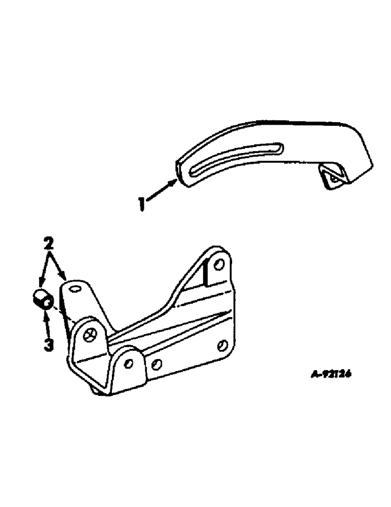 Схема запчастей Case IH V-304 - (A-16) - ALTERNATOR-GENERATOR MOUNTING BRACKETS 