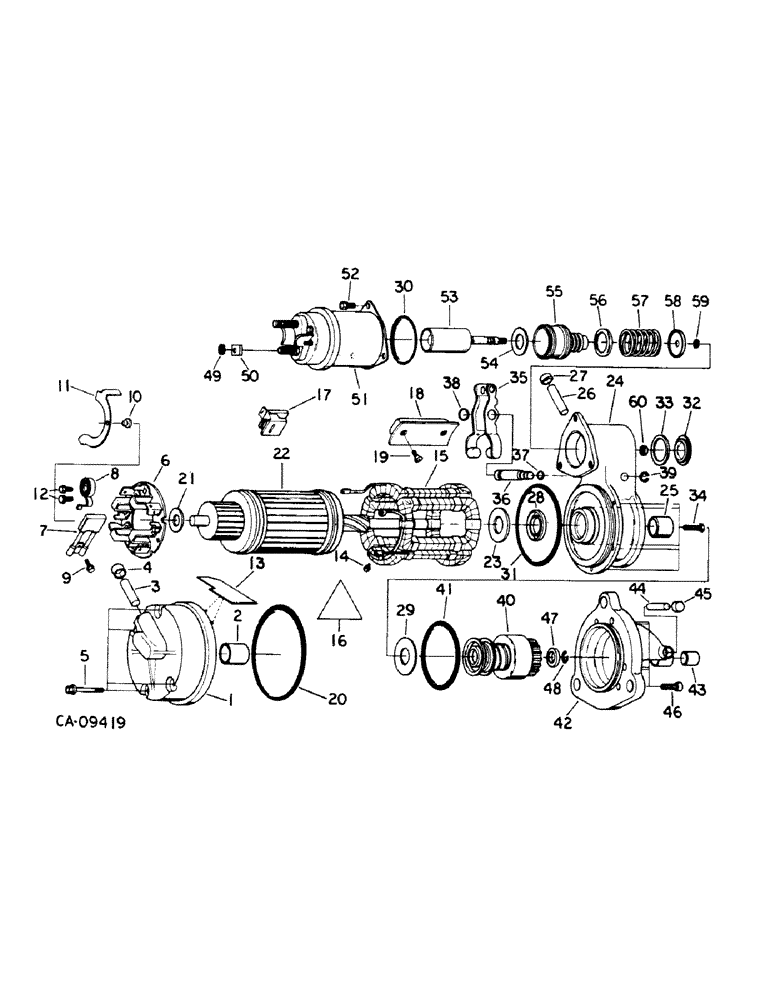 Схема запчастей Case IH 1440 - (08-23) - ELECTRICAL, CRANKING MOTOR, DELCO REMY, HEAVY DUTY SEALED (06) - ELECTRICAL