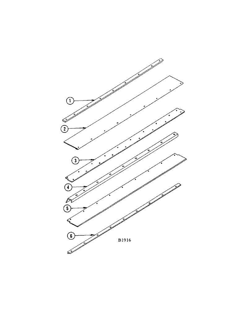 Схема запчастей Case IH 1010 - (092[A]) - HINGED FEED PLATE FOR FEED SPOUT (60) - PRODUCT FEEDING