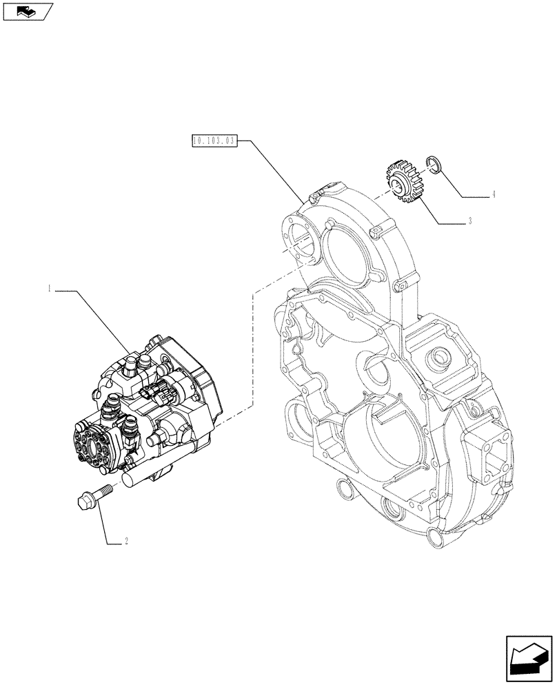 Схема запчастей Case IH F2CFE613A A016 - (10.247.01) - INJECTION PUMP (5801386397) (10) - ENGINE