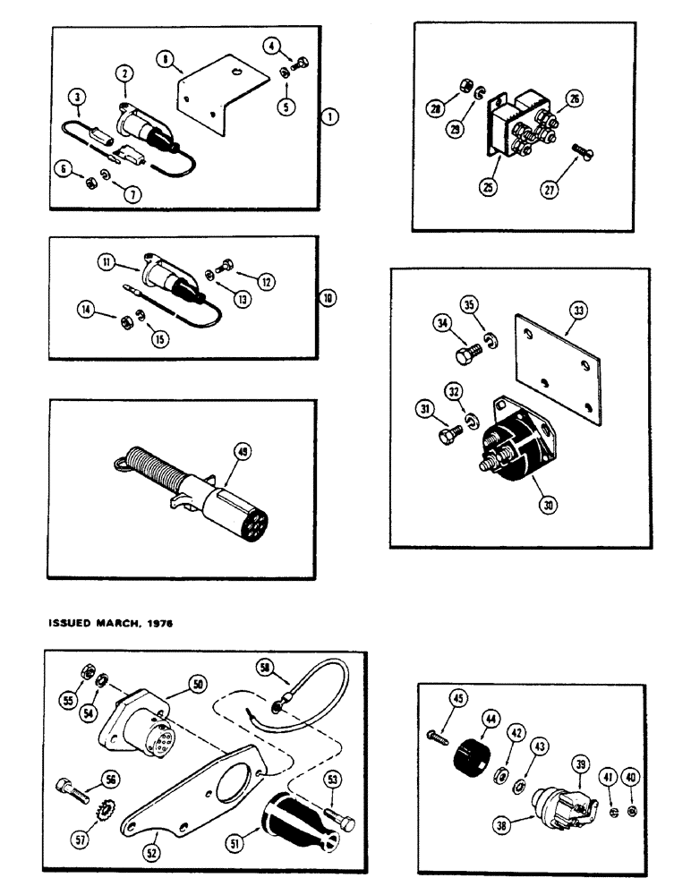 Схема запчастей Case IH 1175 - (057C) - ELECTRICAL EQUIPMENT HARDWARE (04) - ELECTRICAL SYSTEMS